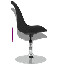 Esszimmerstühle 4 Stk. Drehbar Schwarz Stoff