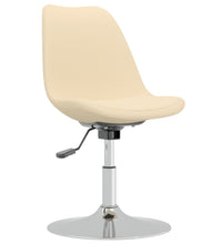Esszimmerstühle 4 Stk. Drehbar Creme Stoff