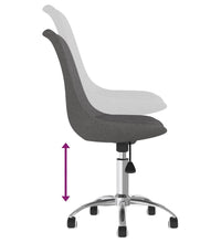 Esszimmerstühle 2 Stk. Drehbar Dunkelgrau Stoff