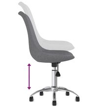 Esszimmerstühle 2 Stk. Drehbar Hellgrau Stoff