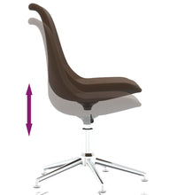 Esszimmerstühle 2 Stk. Drehbar Braun Stoff