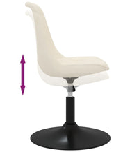 Esszimmerstühle 4 Stk. Drehbar Creme Samt