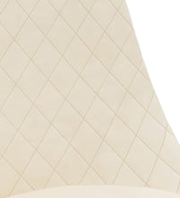Esszimmerstühle 4 Stk. Drehbar Creme Samt