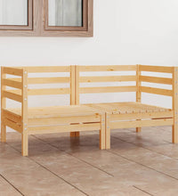 2-Sitzer-Gartensofa Kiefer Massivholz