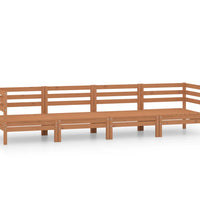 4-tlg. Garten-Lounge-Set Honigbraun Massivholz Kiefer