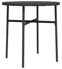 Beistelltisch Schwarz 45 cm Poly Rattan