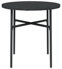 Beistelltisch Schwarz 45 cm Poly Rattan