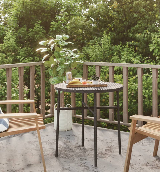 Beistelltisch Schwarz 45 cm Poly Rattan