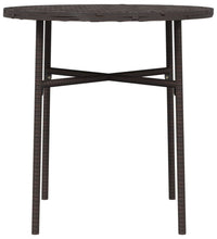 Beistelltisch Braun 45 cm Poly Rattan