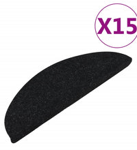 Stufenmatten Selbstklebend 15 Stk. 56x17x3 cm Schwarz