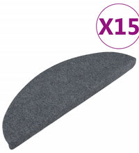 Stufenmatten Selbstklebend 15 Stk. 56x17x3 cm Grau