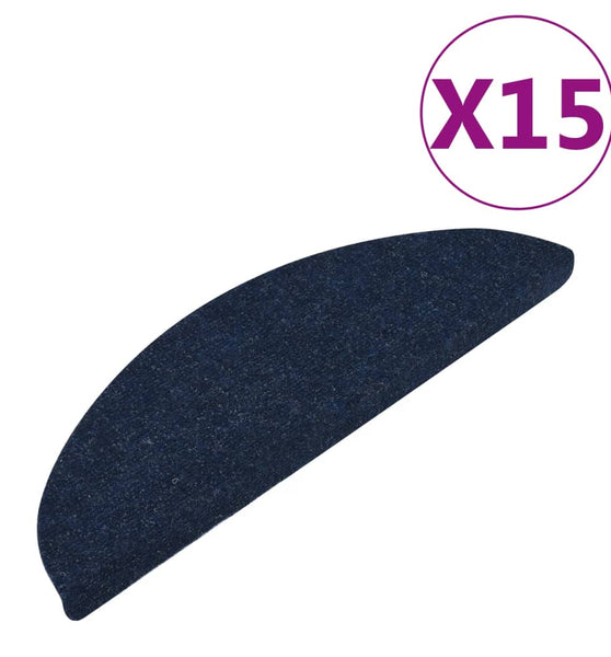 Stufenmatten Selbstklebend 15 Stk. 65x22,5x3,5 cm Blau