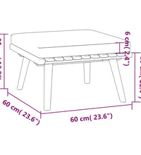 5-tlg. Garten-Lounge-Set mit Kissen Massivholz Akazie