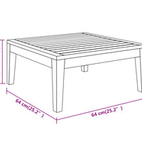 5-tlg. Garten-Lounge-Set mit Dunkelgrauen Kissen Akazienholz