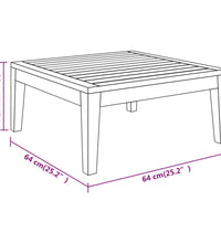 4-tlg. Garten-Lounge-Set mit Dunkelgrauen Kissen Akazienholz