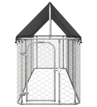 Outdoor-Hundezwinger mit Dach 400x100x150 cm