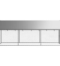 Outdoor-Hundezwinger mit Dach 400x100x150 cm
