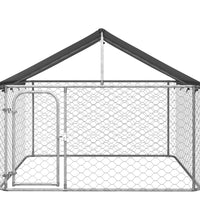 Outdoor-Hundezwinger mit Dach 200x200x150 cm