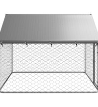 Outdoor-Hundezwinger mit Dach 200x200x150 cm
