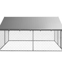 Outdoor-Hundezwinger mit Dach 300x300x150 cm