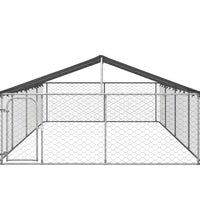 Outdoor-Hundezwinger mit Dach 600x300x150 cm