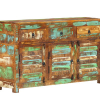 Sideboard 110x30x65 cm Altholz Massiv