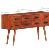 Sideboard 110x30x59 cm Massivholz Mango