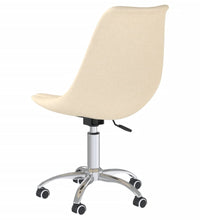 Esszimmerstühle 4 Stk. Drehbar Creme Stoff