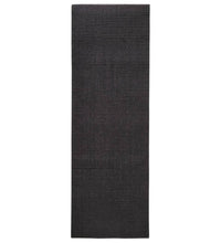 Teppich Natur Sisal 66x200 cm Schwarz