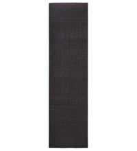 Teppich Natur Sisal 80x300 cm Schwarz