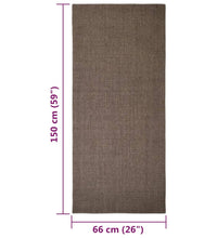 Teppich Natur Sisal 66x150 cm Braun