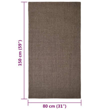 Teppich Natur Sisal 80x150 cm Braun