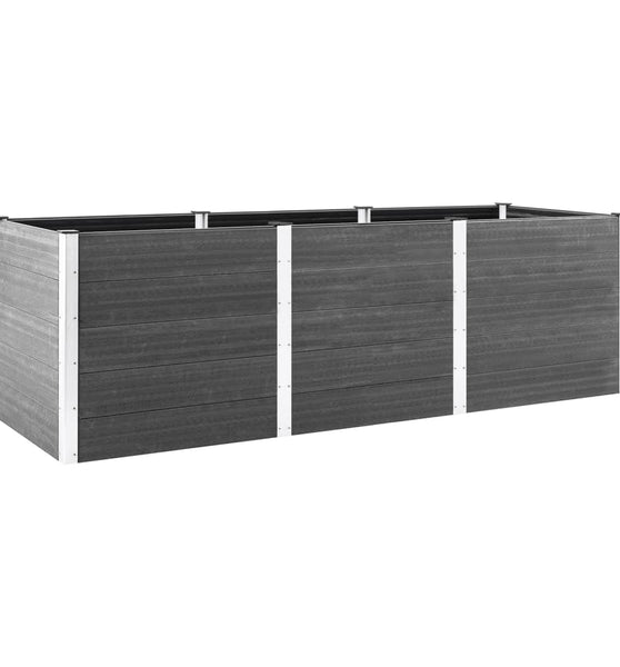Hochbeet Grau 300x50x91 cm WPC