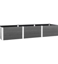 Hochbeet Grau 300x100x54 cm WPC