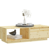 Couchtisch 110x50x33,5 cm Massivholz Tanne
