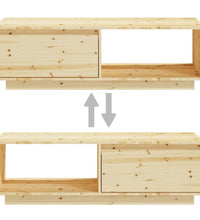 Couchtisch 110x50x33,5 cm Massivholz Tanne