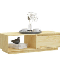 Couchtisch 110x50x33,5 cm Massivholz Kiefer
