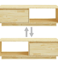 Couchtisch 110x50x33,5 cm Massivholz Kiefer