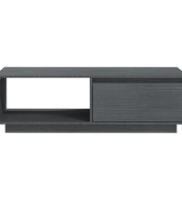 Couchtisch Grau 110x50x33,5 cm Massivholz Kiefer