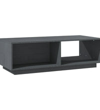 Couchtisch Grau 110x50x33,5 cm Massivholz Kiefer