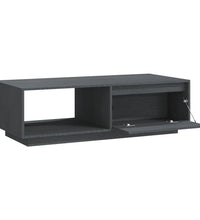 Couchtisch Grau 110x50x33,5 cm Massivholz Kiefer