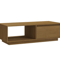 Couchtisch Honigbraun 110x50x33,5 cm Massivholz Kiefer