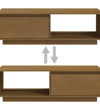 Couchtisch Honigbraun 110x50x33,5 cm Massivholz Kiefer
