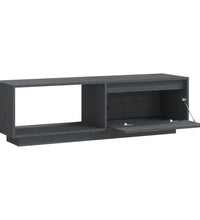 TV-Schrank Grau 110x30x33,5 cm Massivholz Kiefer