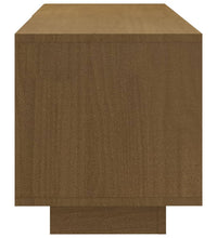 TV-Schrank Honigbraun 110x30x33,5 cm Massivholz Kiefer