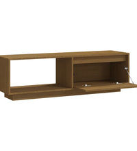 TV-Schrank Honigbraun 110x30x33,5 cm Massivholz Kiefer