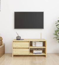 TV-Schrank 80x31x39 cm Massivholz Kiefer