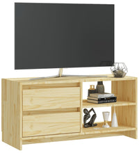 TV-Schrank 80x31x39 cm Massivholz Kiefer