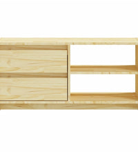 TV-Schrank 80x31x39 cm Massivholz Kiefer