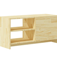 TV-Schrank 80x31x39 cm Massivholz Kiefer